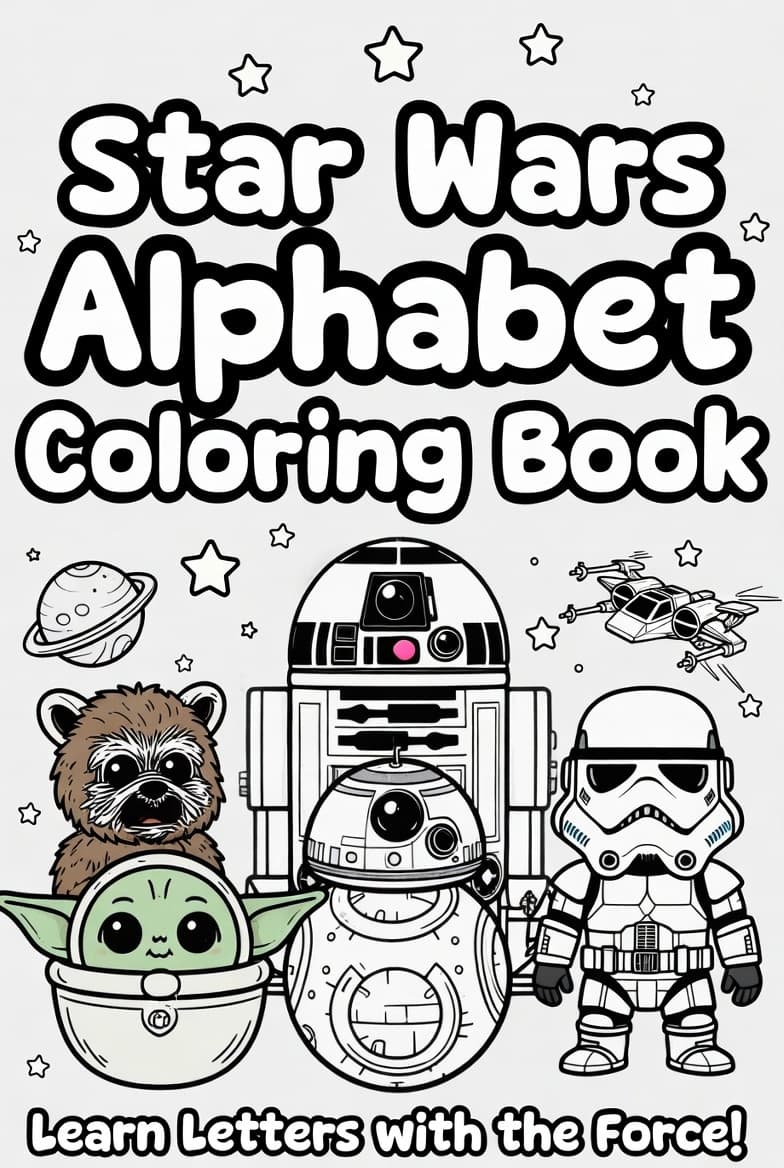 Star Wars Alphabet Coloring Book for Toddlers & Preschoolers
