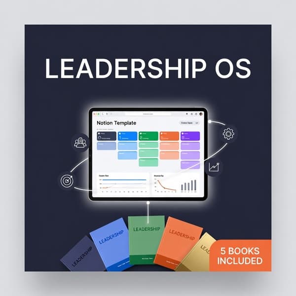 Leadership OS — Build Your Personal Leadership Operating System - Notion Template + 5 Books