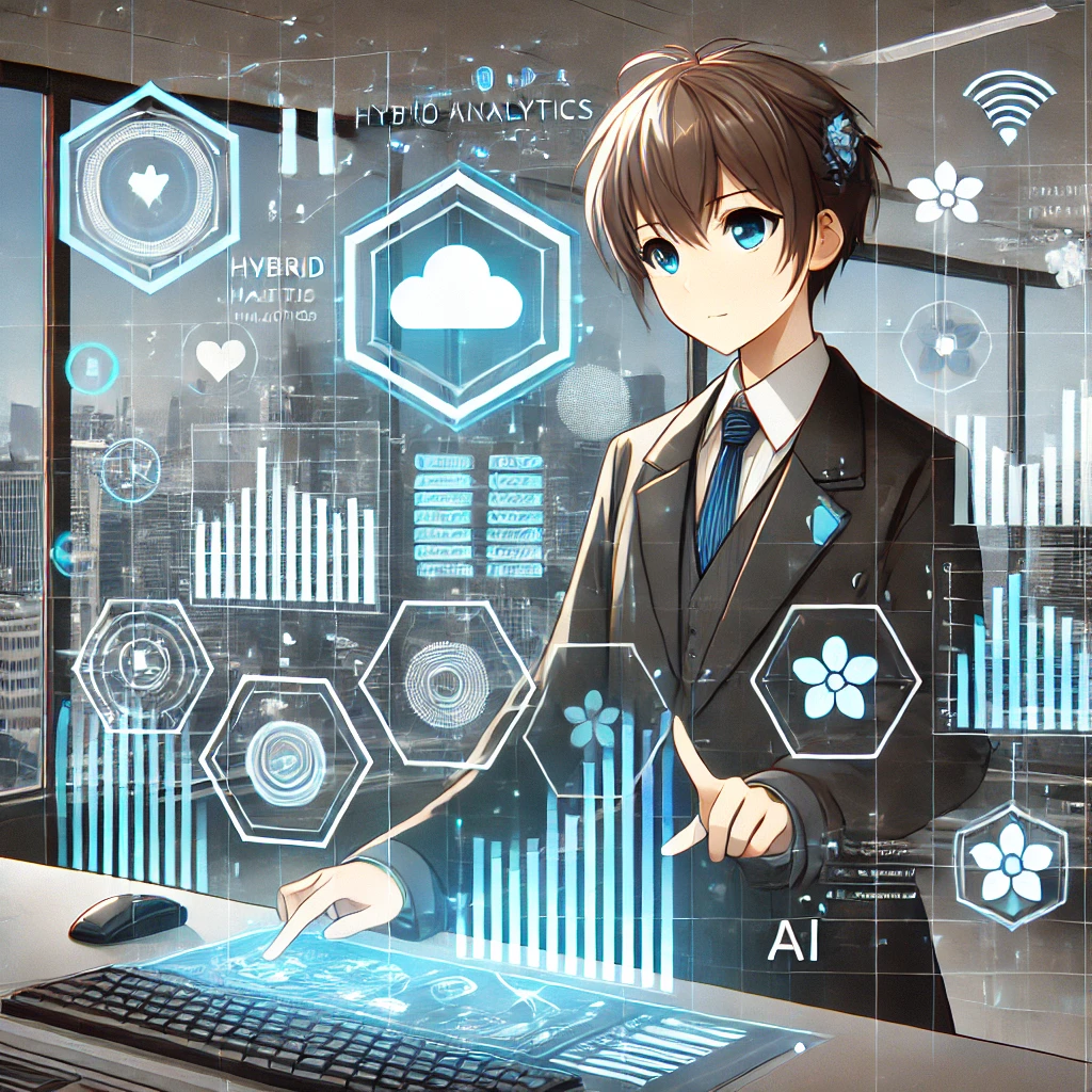 DALL·E-2025-01-04-17.59.27-An-anime-style-illustration-of-a-professional-setting-showing-an-anime-character-in-a-smart-suit-working-on-a-futuristic-holographic-interface.-The-in Watsonx.data ile Veri Yönetimi